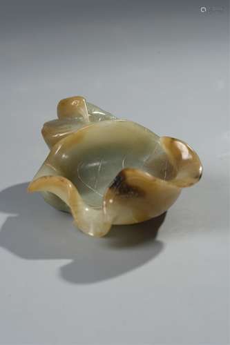 CHINESE HETIAN JADE LOTUS FORM INK PAD