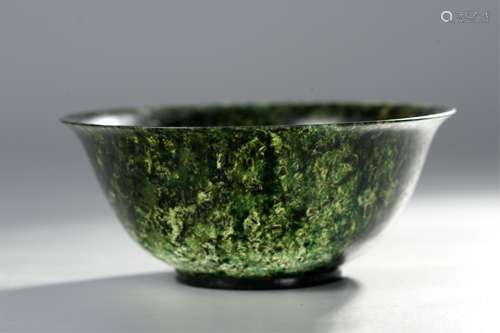 CHINESE SPINACH JADE BOWL