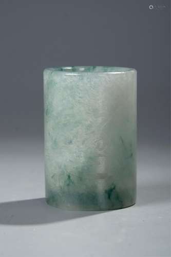 CHINESE JADEITE BRUSH POT