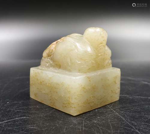 CHINESE SONG DYNASTY WHITE JADE SEAL