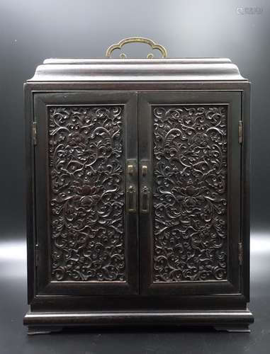 CHINESE ZITAN WOOD CABINET