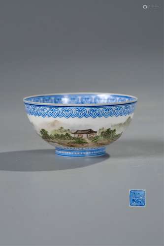 CHINESE EGG SHELL PORCELAIN BOWL