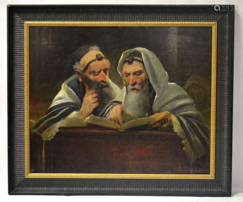 Two Rabbi Paintings