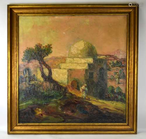 L. Kever Rachel Painting Singed Gechtoff