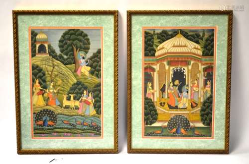 Two Framed India Paintings