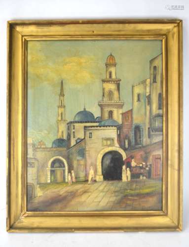 Framed Islamic Oil Painting