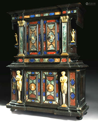 18/19th Cen. Important Rare Large Italian Cabinet