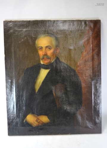 Antique Oil Painting of A  Man