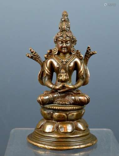 Pala Style Amitayus Seated Bronze