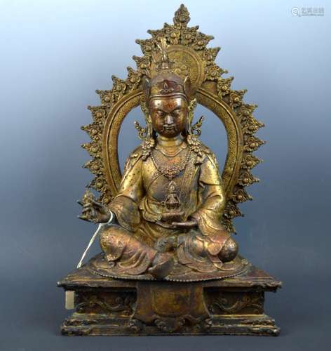 Christie's -China/Tibet Large Bronze Padmasambhava