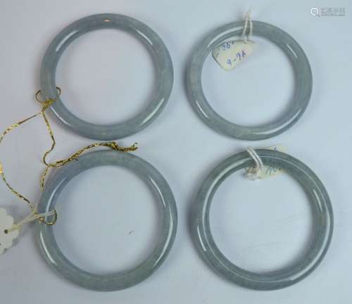 4 Chinese Jadeite Bangles