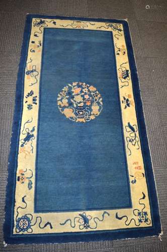 Antique Chinese Ningxia Carpet