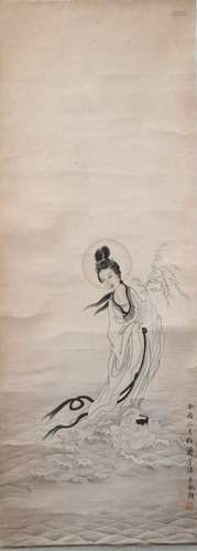 Chinese Ink Painting of Immortal mounted as Scroll