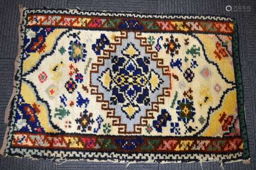 Antique Hand Woven Turkish Prayer Carpet