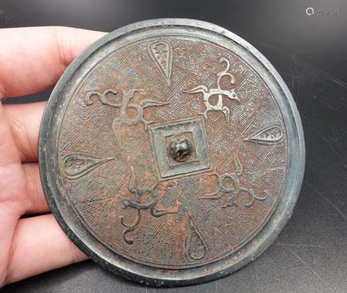 Chinese Warring State Bronze Mirror