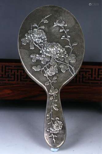 19th Century Chinese Silver Mirror