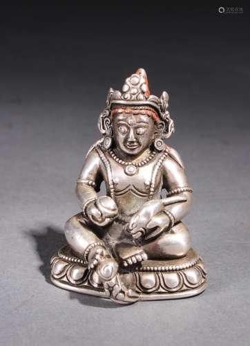 Chinese Qing Dynasty Silver Figure Of Buddha