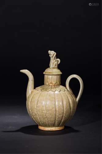 Chinese Song Dynasty Celadon Glazed Wine Ewer