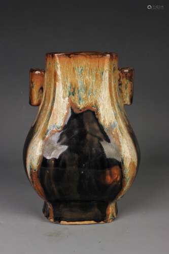 Chinese Qing Dynasty Flambe Glazed Vase