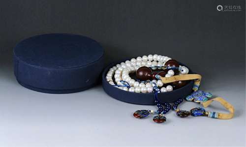 Chinese Qing Dynasty Pearl Court Beads Necklace