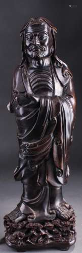 Chinese Qing Dynasty Bronze Figure Of Damo