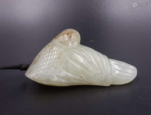 Chinese Ming Dynasty Jade Pendant, Bird