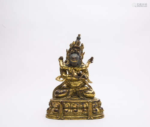 A Chinese Gilt Bronze Buddha