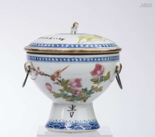 A Chinese Porcelain Bowl with Cover