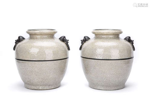 A Pair of Chinese Porcelain Jar