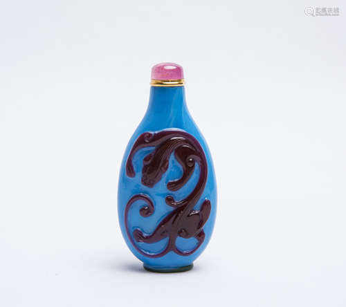 A Chinese Glass Snuff Bottle