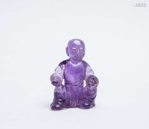 A Chinese Crystal Seated Buddha