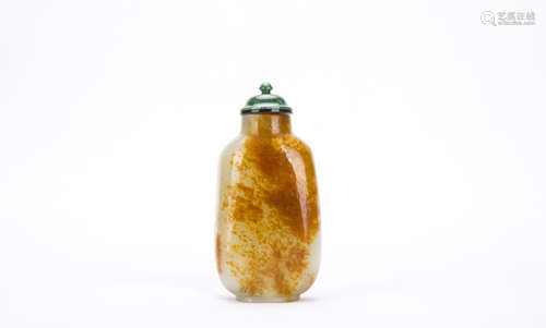 A Chinese Carved Jade Snuff Bottle