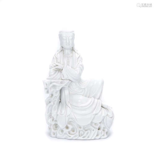 A Chinese Porcelain Seated Buddha