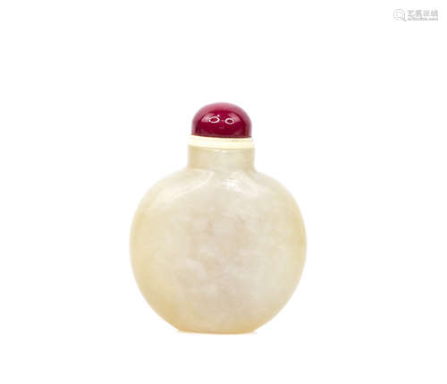 A Chinese Carved Jade Snuff Bottle