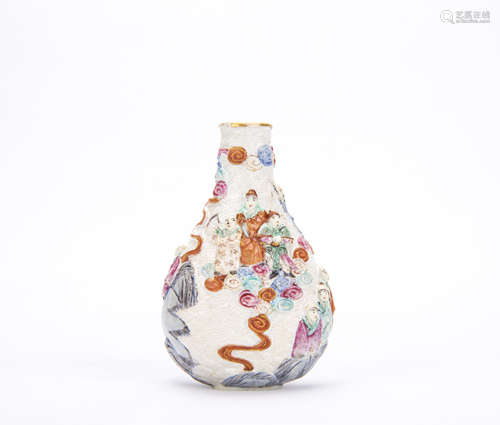 A Chinese Porcelain Snuff Bottle