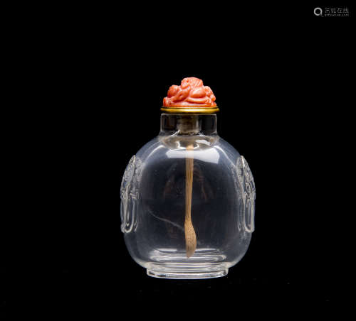 A Chinese Crystal Snuff Bottle