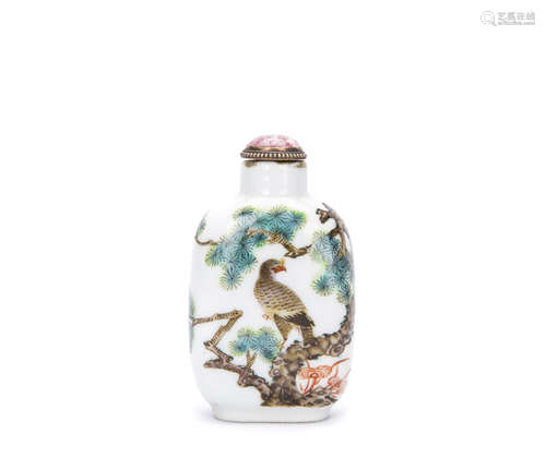 A Chinese Porcelain Snuff Bottle