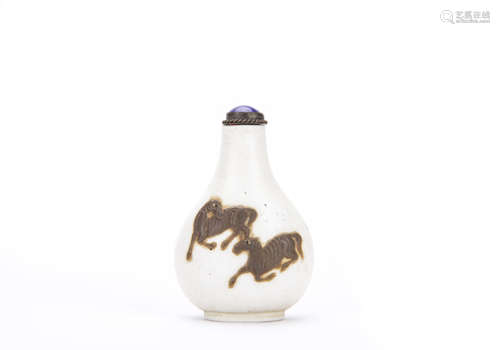 A Chinese Porcelain Snuff Bottle