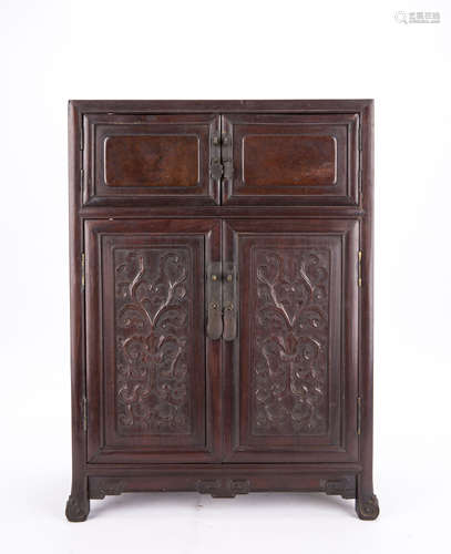 A Chinese Hardwood Small Cabinet