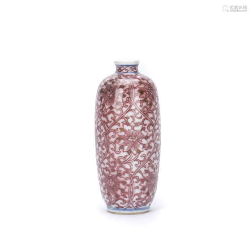 A Chinese Porcelain Snuff Bottle