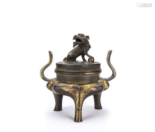 A Chinese Bronze Incense Burner