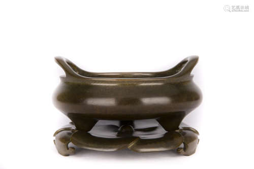 A Chinese Bronze Incense Burner