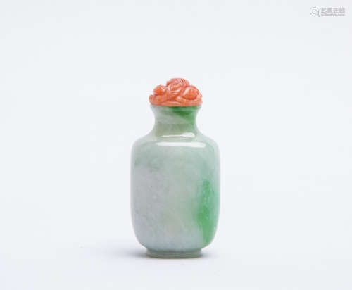 A Chinese Carved Jade Snuff Bottle