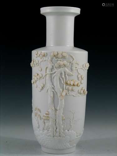 Chinese Blanc de Chine Porcelain Vase