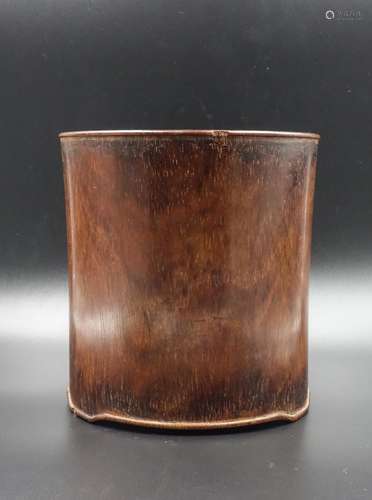 Chinese Qing Dynasty Huanghuali Brush Pot