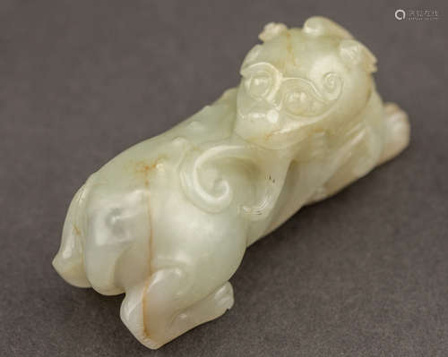 Chinese Antique 19TH Jade Kylin