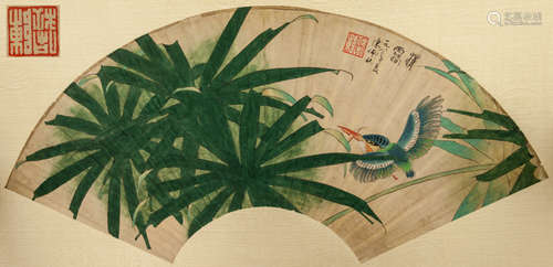 Chinese Antique Fan Painting