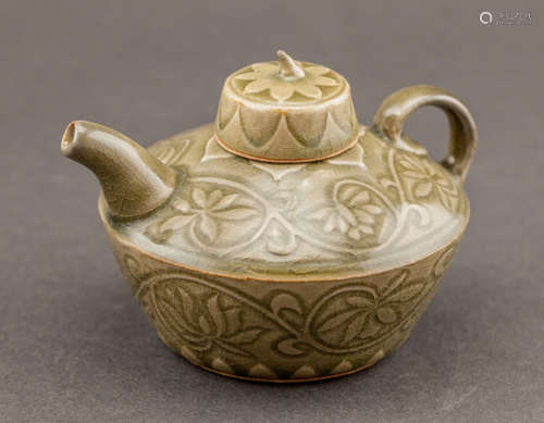 Chinese Antique Song Dynasty Yaozhou Conical Teapot