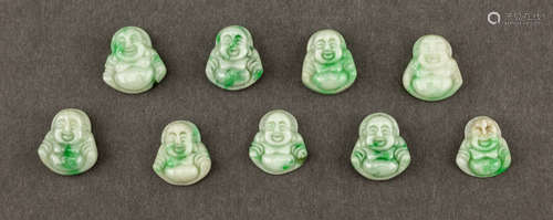 Group Chinese Antique Jade Jadeite Buddha