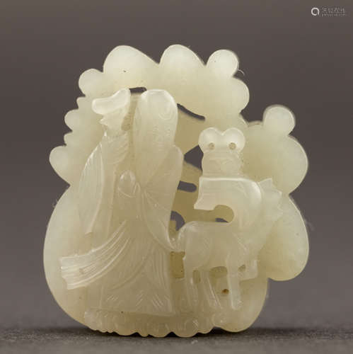 Chinese Antique 19TH Jade Pendant